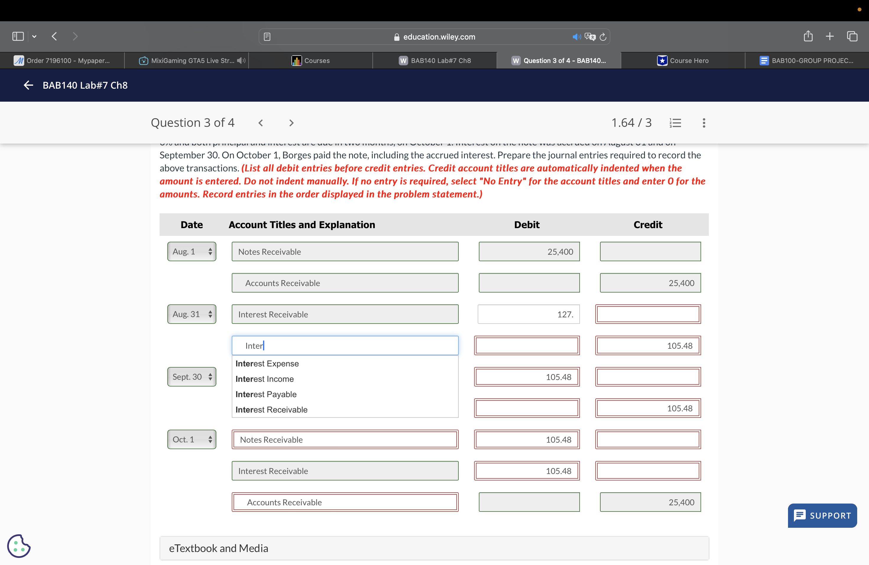 R A YRS R s Y [l Fite @) BAB140 Lab# W