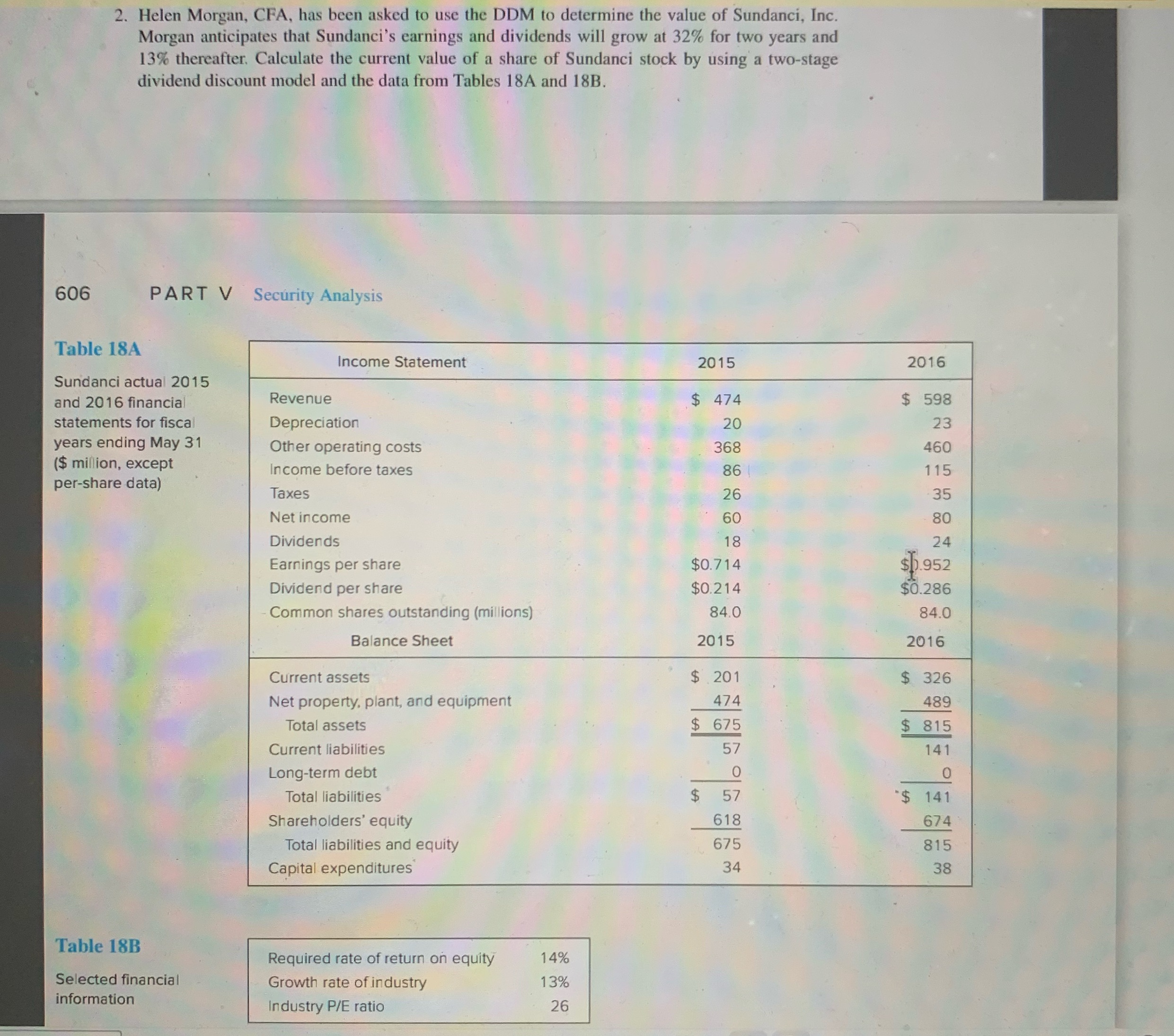 Please use both tables below and provide a detailed description for your