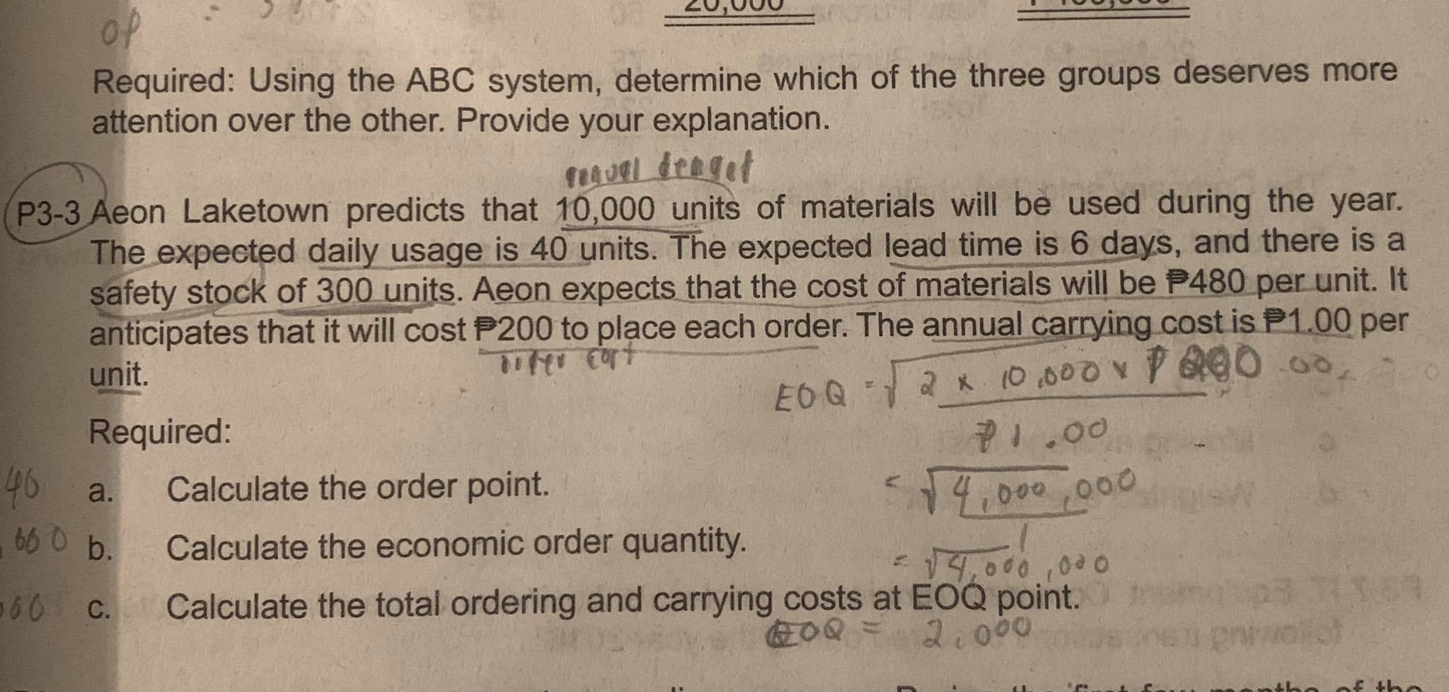 Please help me answer P3-6 :(. Also, I'm not sure with my
