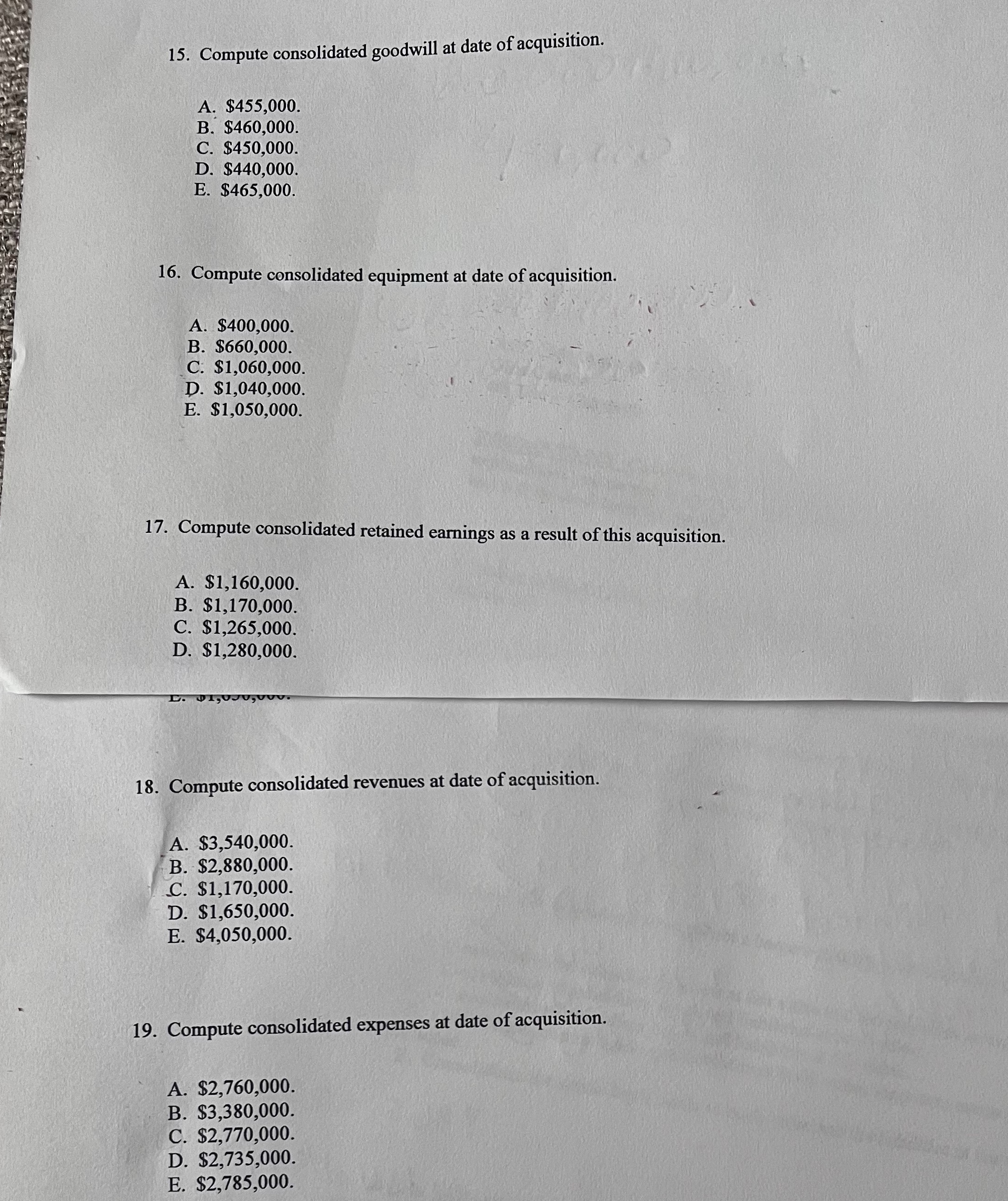 the Atwood Company and the Franz Company as of December 31, 2021,