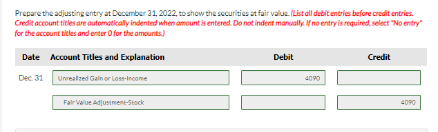 are not held for influence or control of the investee. Common Stock