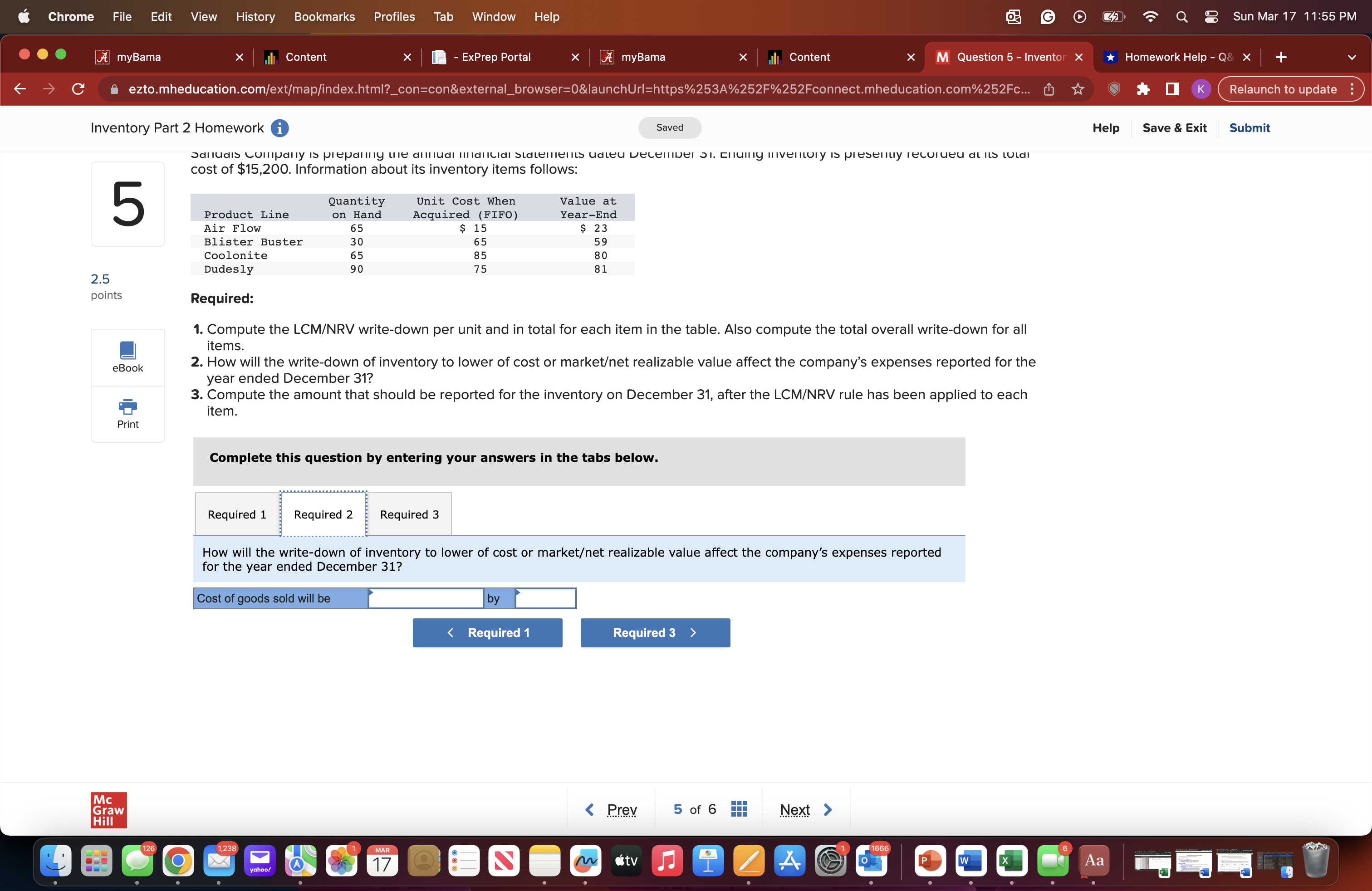 Q Sun Mar 17 11:49 PM .. . A myBama X Content