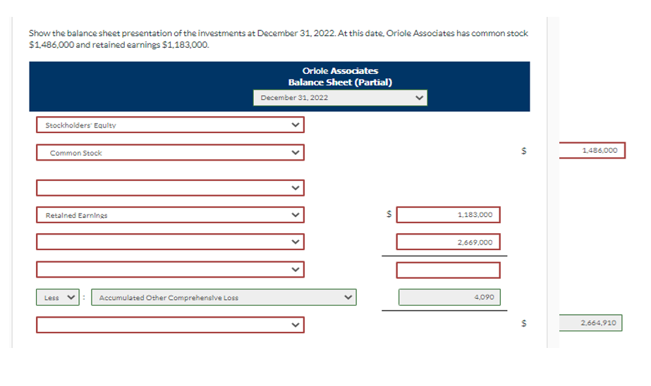 Shares Cost Gehring Co. 1,900 $60,800 Wooderson Co. 5,100 51,000 Kitselton Co.