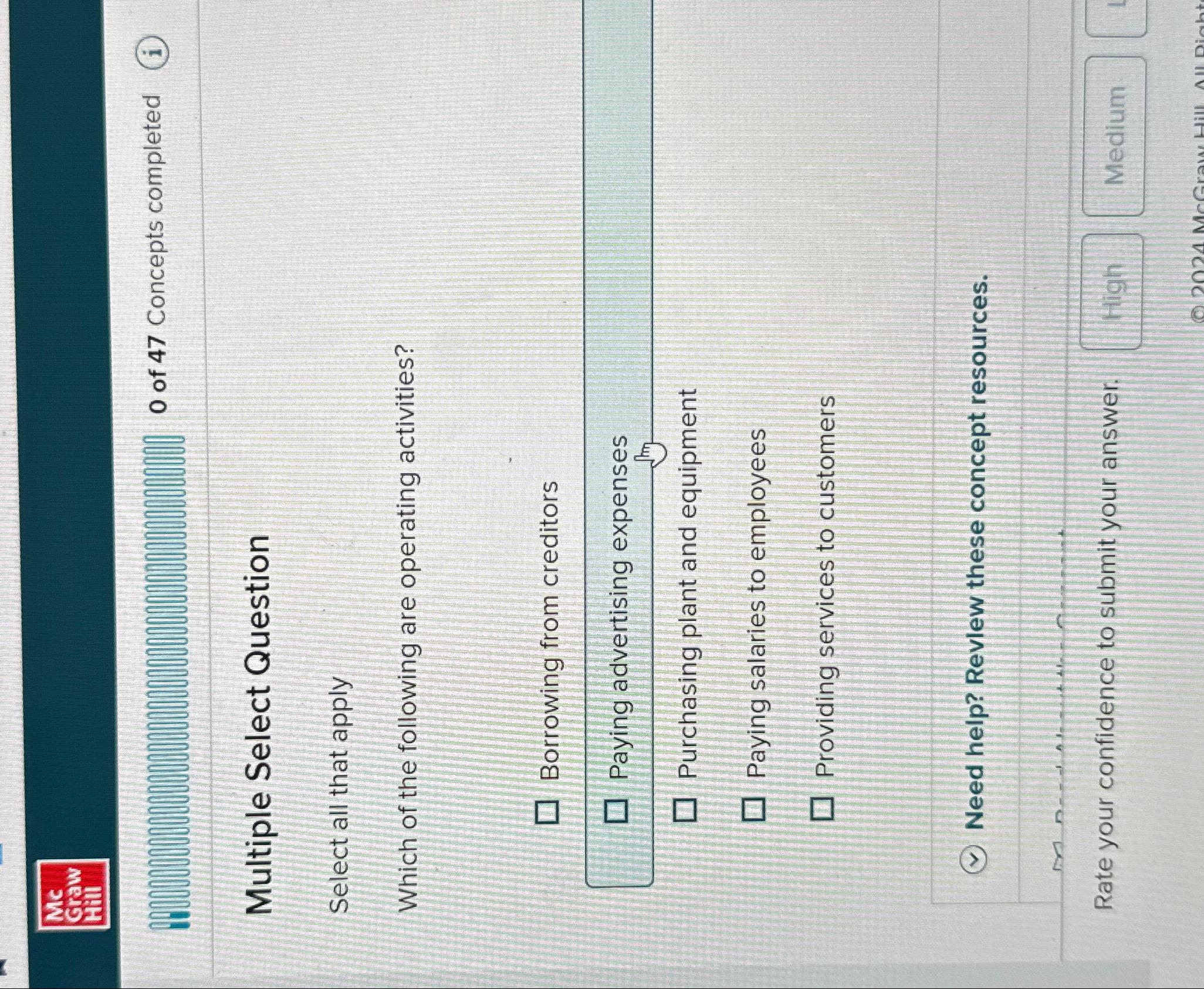  Mc draw Gii Multiple Select Question Select all that apply Which