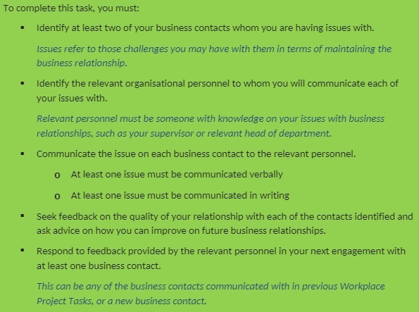 To complete this task, you must: . Identify at least two