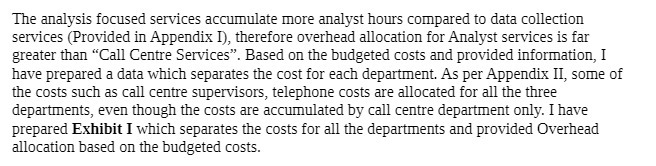 The analysis focused services accumulate more analyst hours compared to data