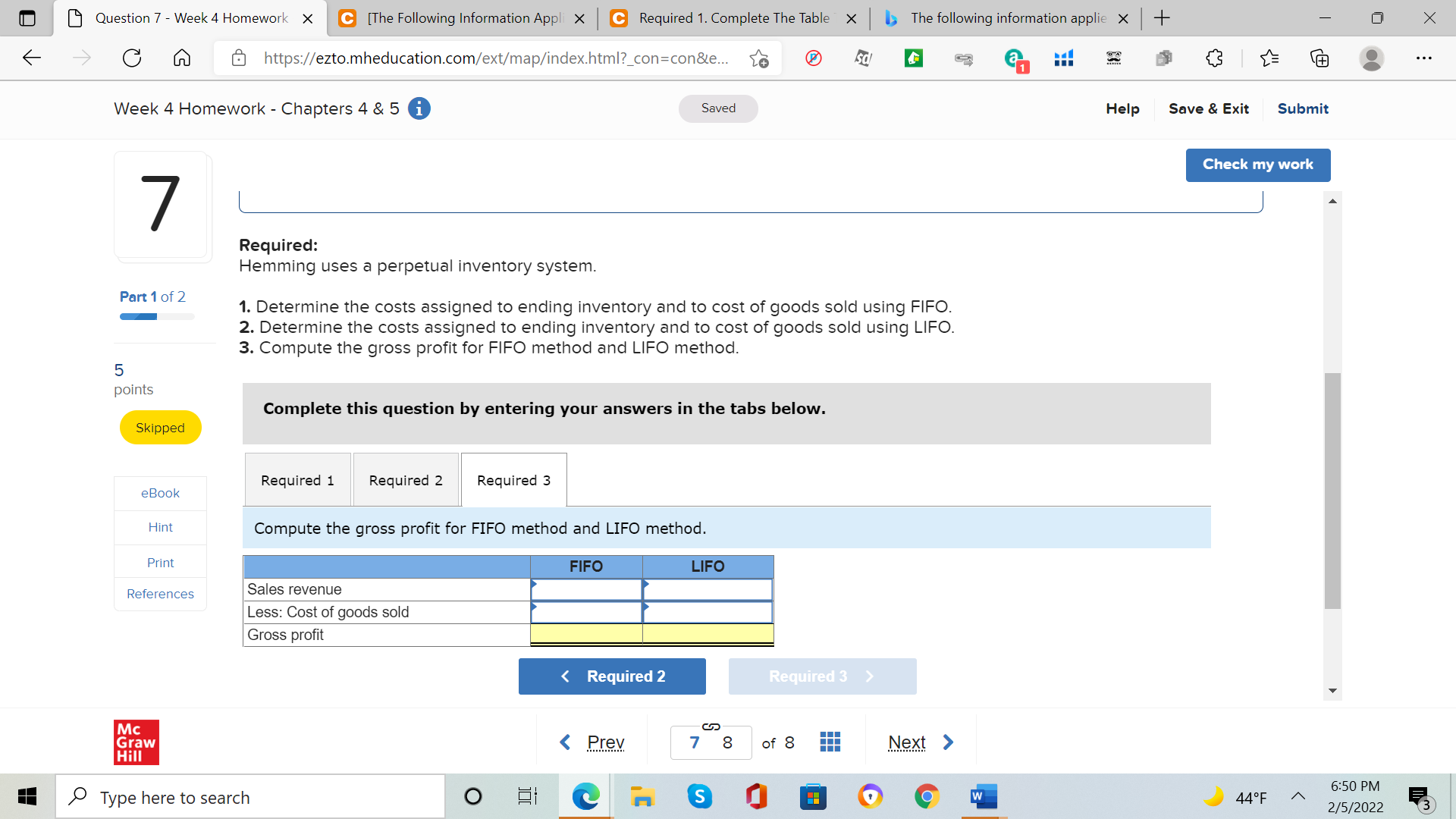 applies to the questions displayed below.] Hemming Company reported the following current-year