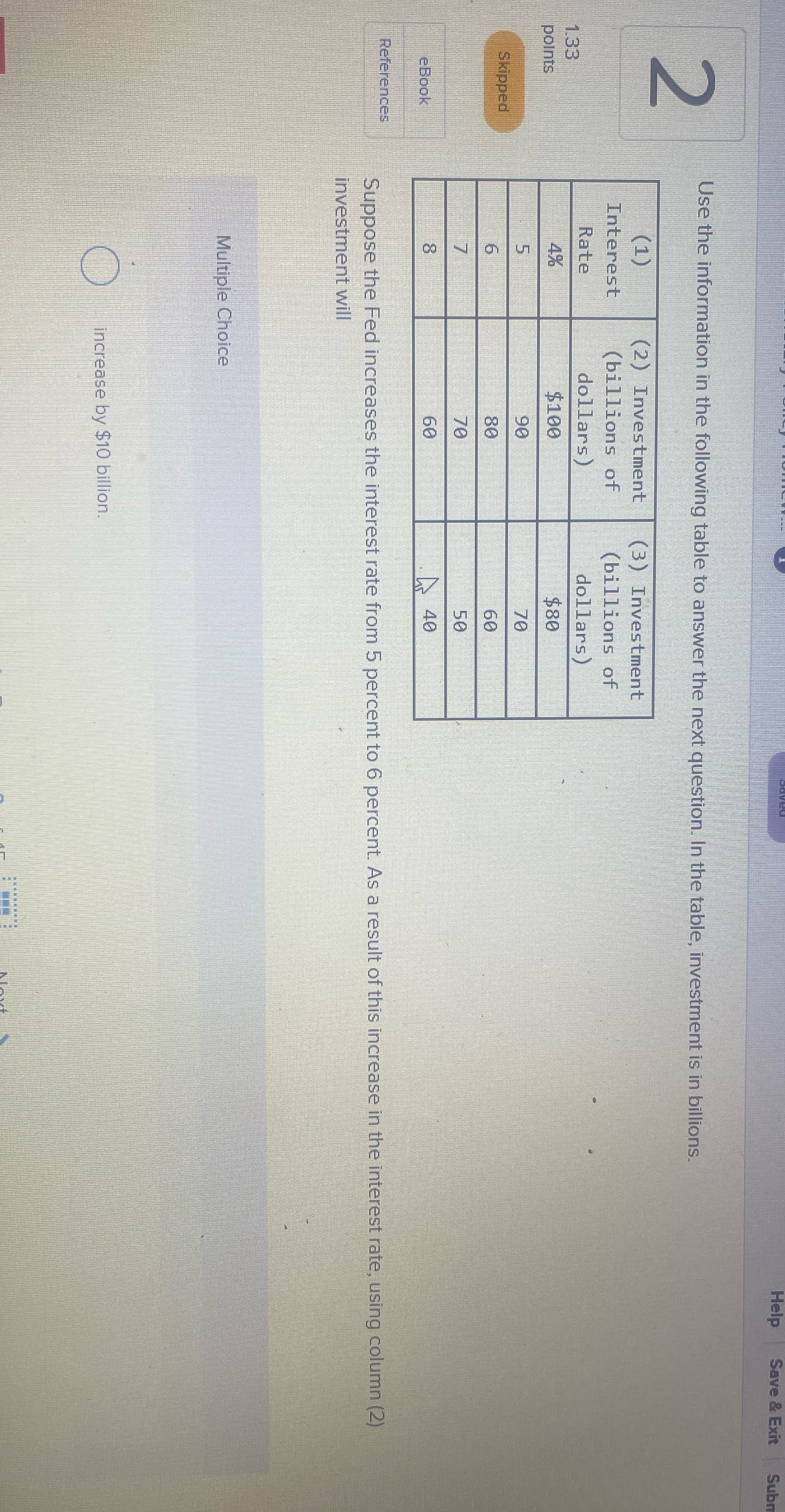  Help Save & Exit Subr Use the information in the following