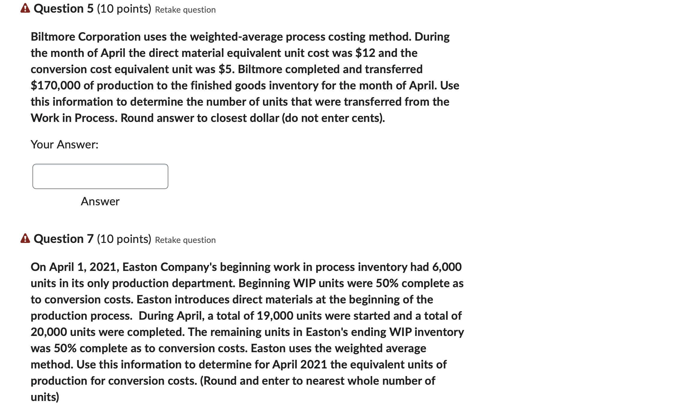 March 1, 2021 has a beginning Work in Process inventory of zero.