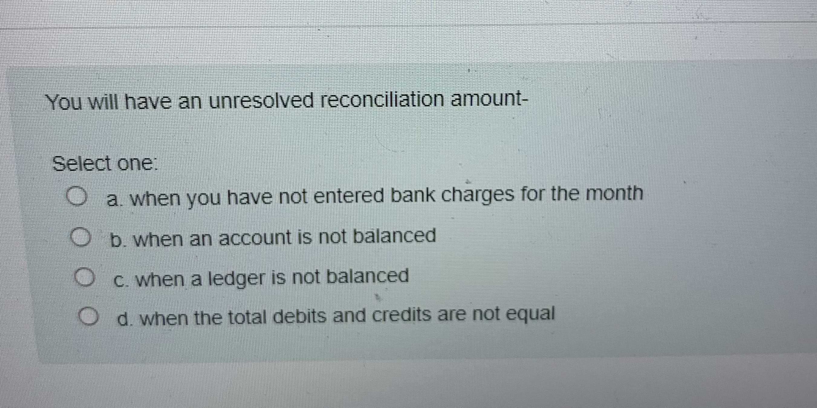 You would use deposit reference no. When a single bank statement entry-A.