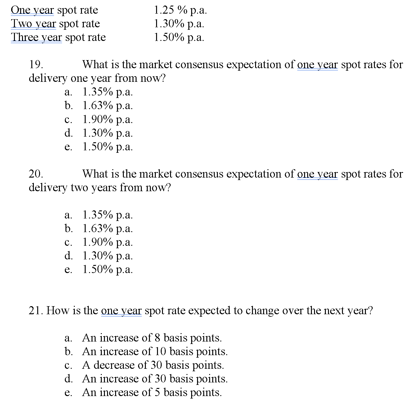 Answer as followed s ot rate 1.25 % .a. m p p