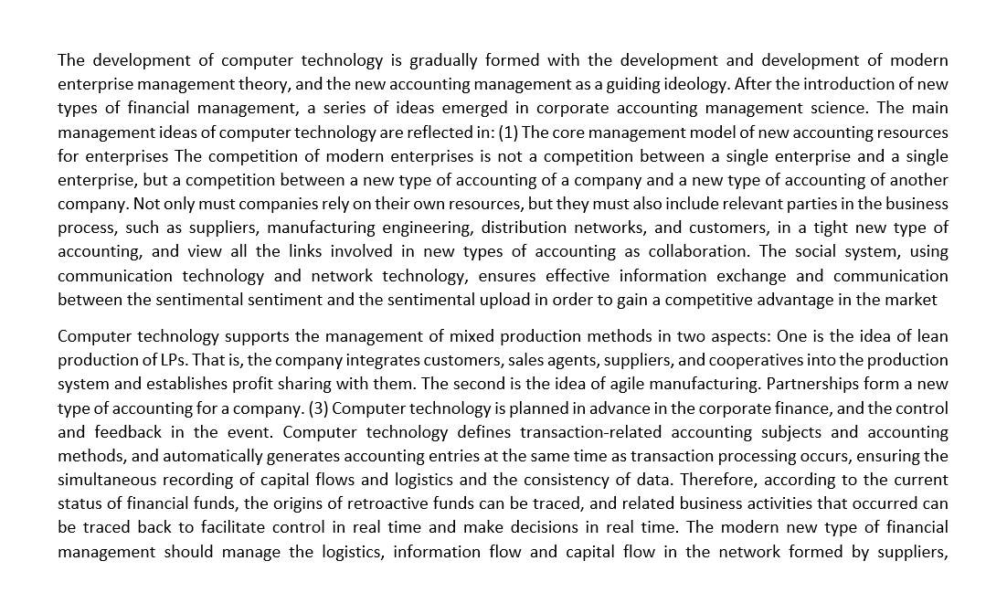 planning. Its connotation is to break down the barriers of the enterprise,