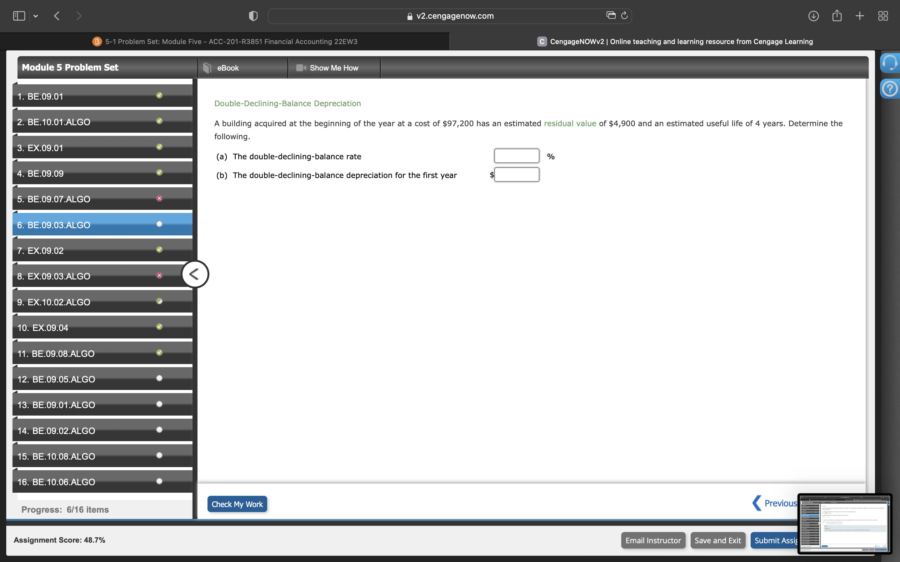Accounting 22EW3 C CengageNOWv2 | Online teaching and learning resource from Cengage