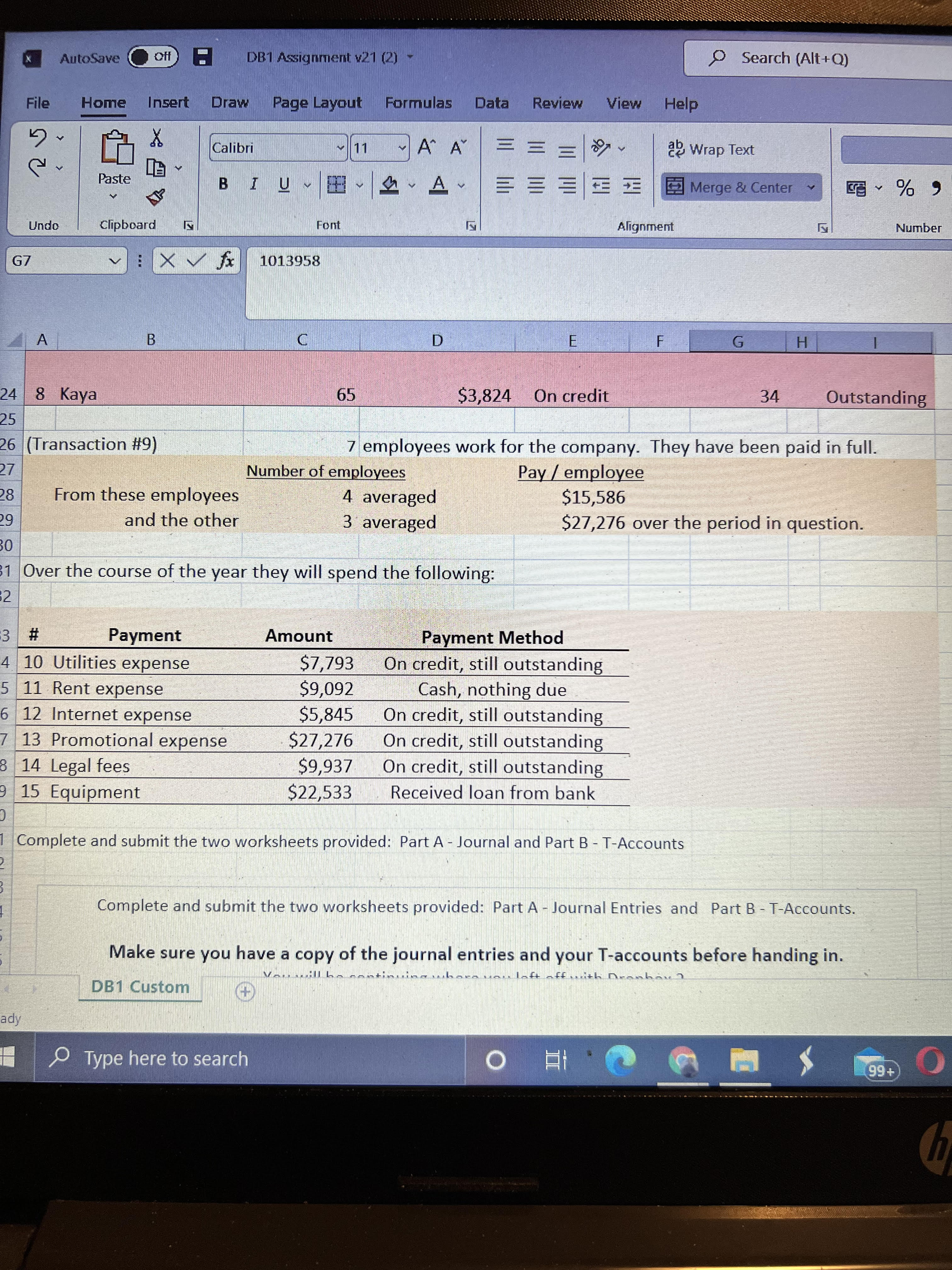 11 ~ A A E ab Wrap Text Paste B EE Merge