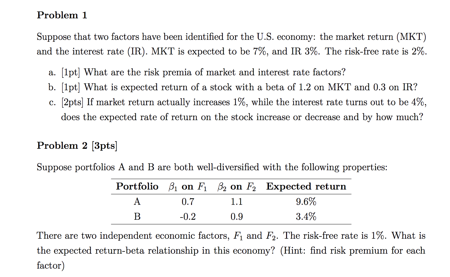 PROBLEM 3. (PROBLEM 1/2 ARE FOR REFERENCE) Problem 1 Suppose that two