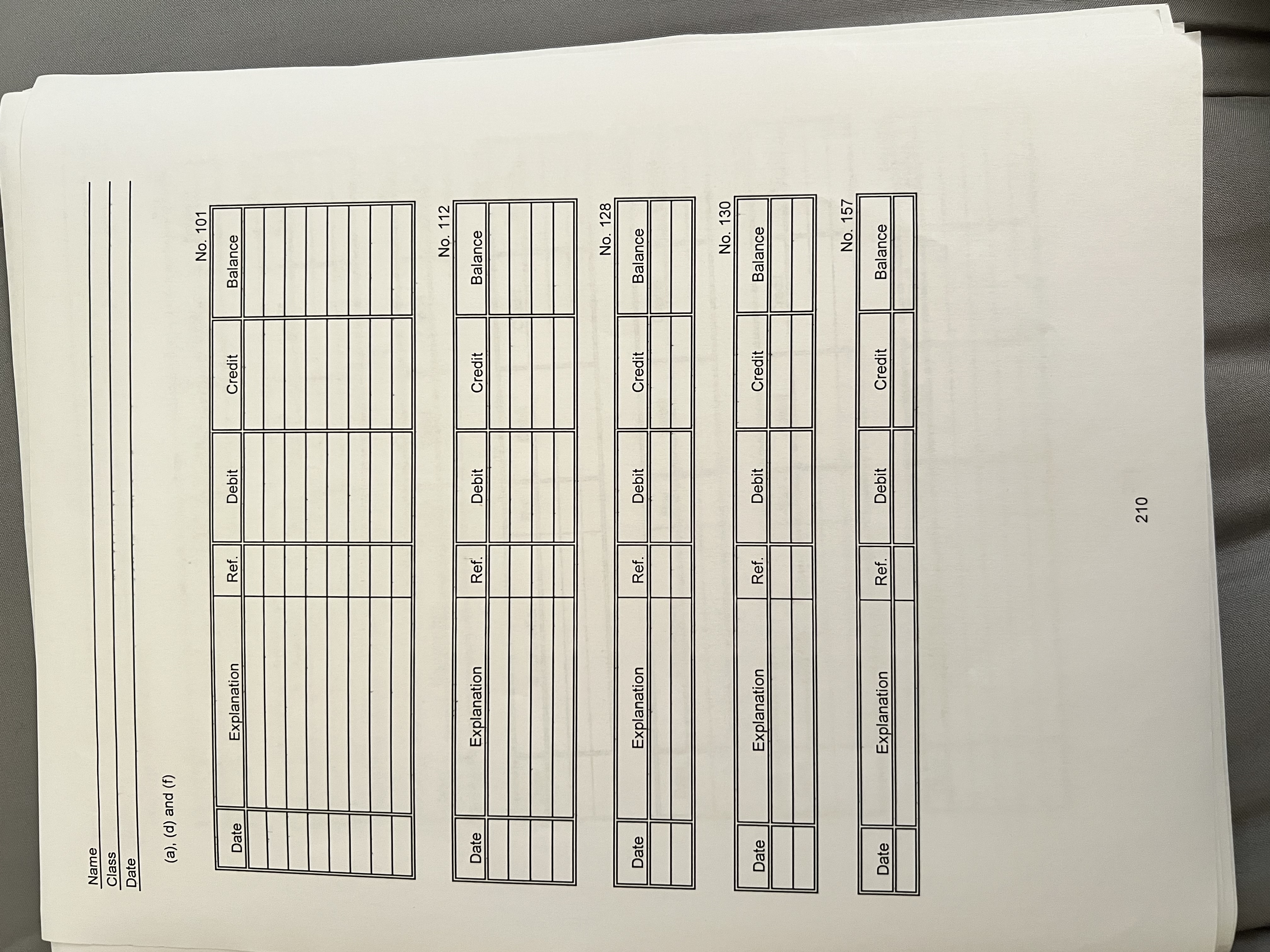 Trial Balance Income Statement Balance Sheet Account Titles Dr. Cr. Dr. Cr.