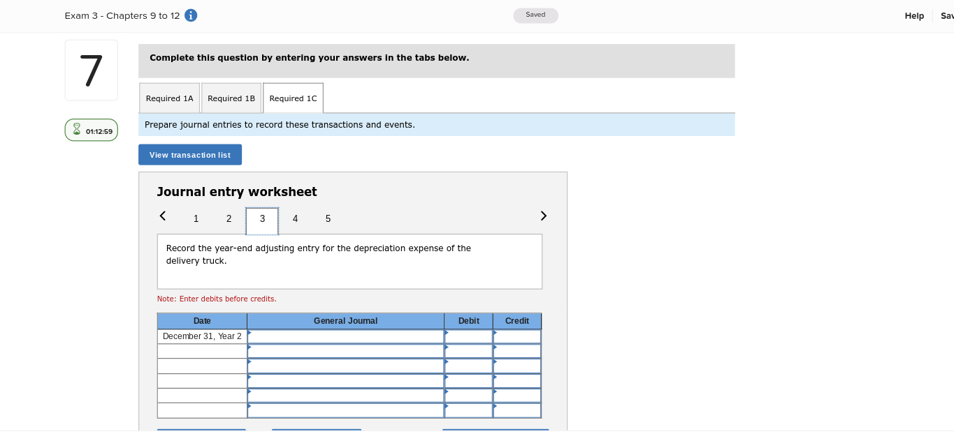 a five-year life and a $2, 150 salvage value. Delivery truck costs