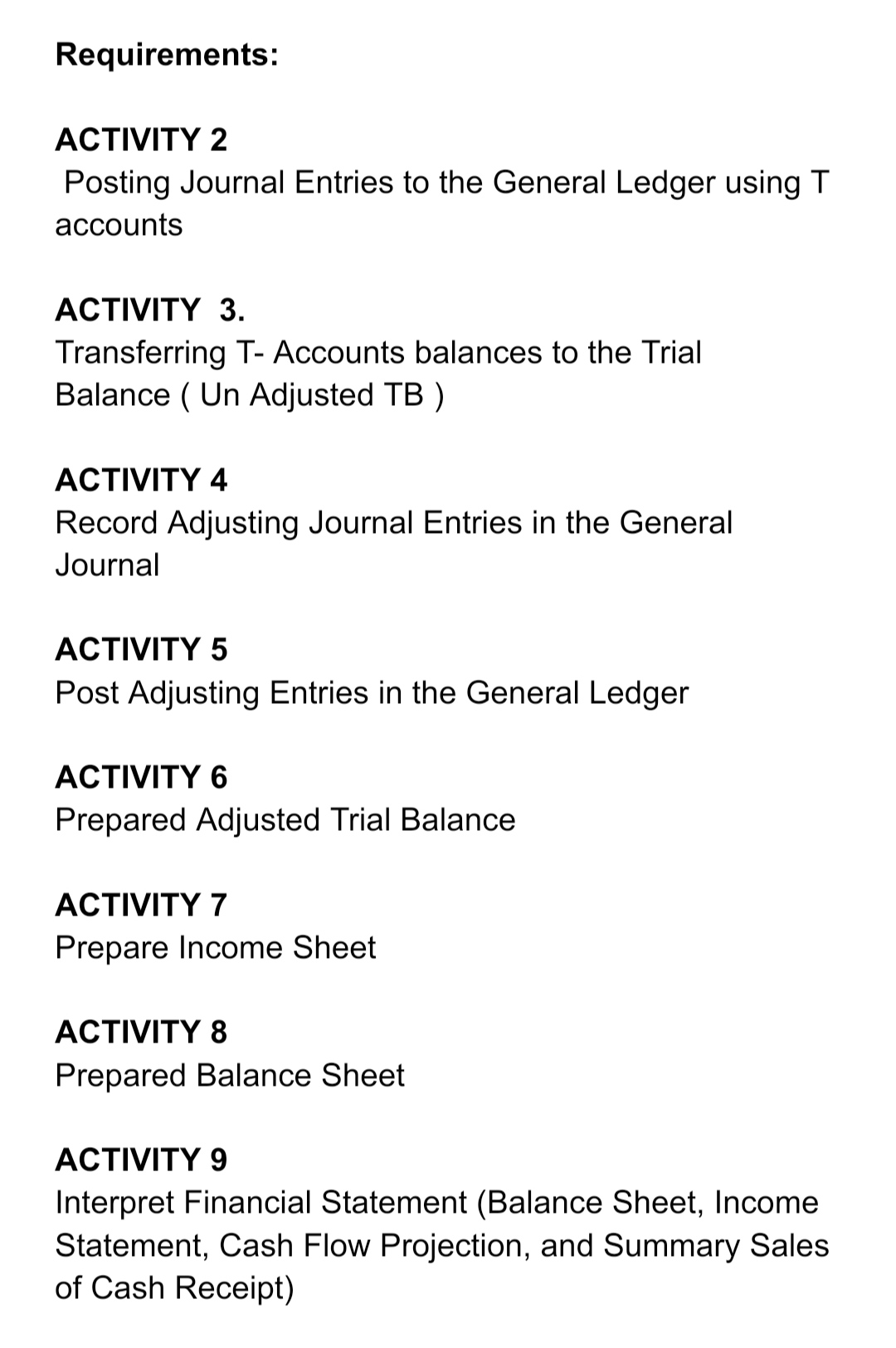 100 200,000 Mr. A, capital 300 200,000 to record the initial capital