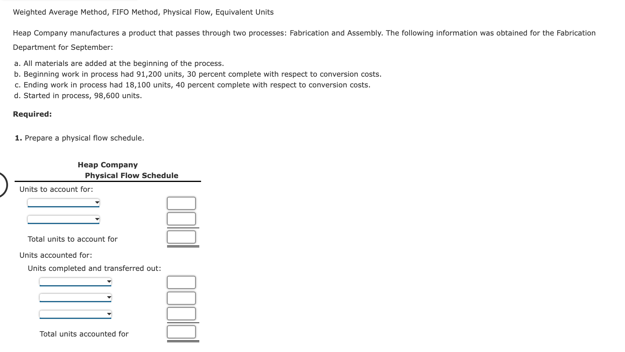Overhead 35,000 b. During the month of June, 180,000 units were completed