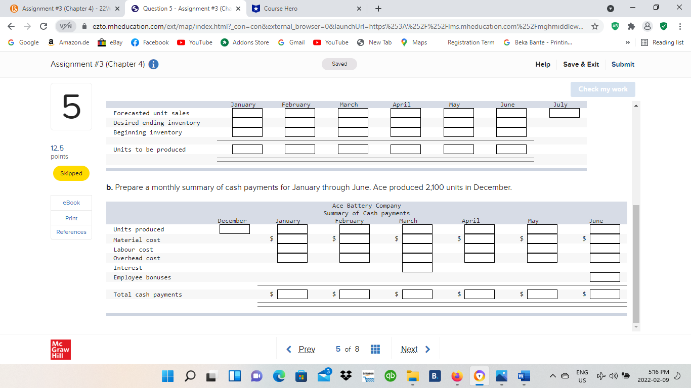 Assignment #3 (Cha x * Course Hero X + X -) C