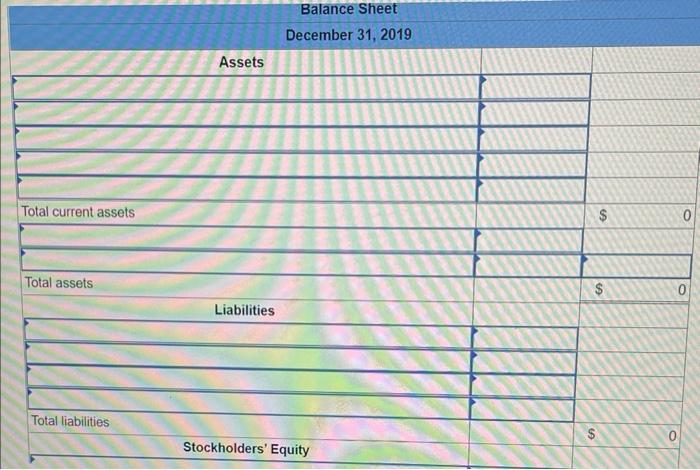 Stockholders' Equity For the Year Ended December 31, 2019 Paid-in capital Common