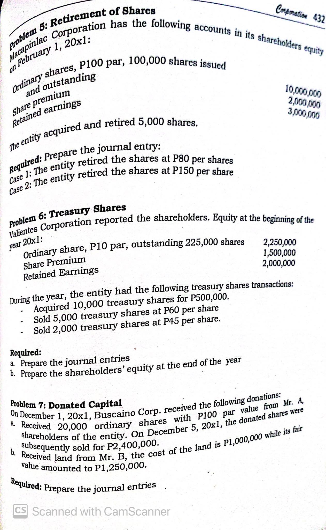 clear explanation of the answer. Present it in good accounting form. Use