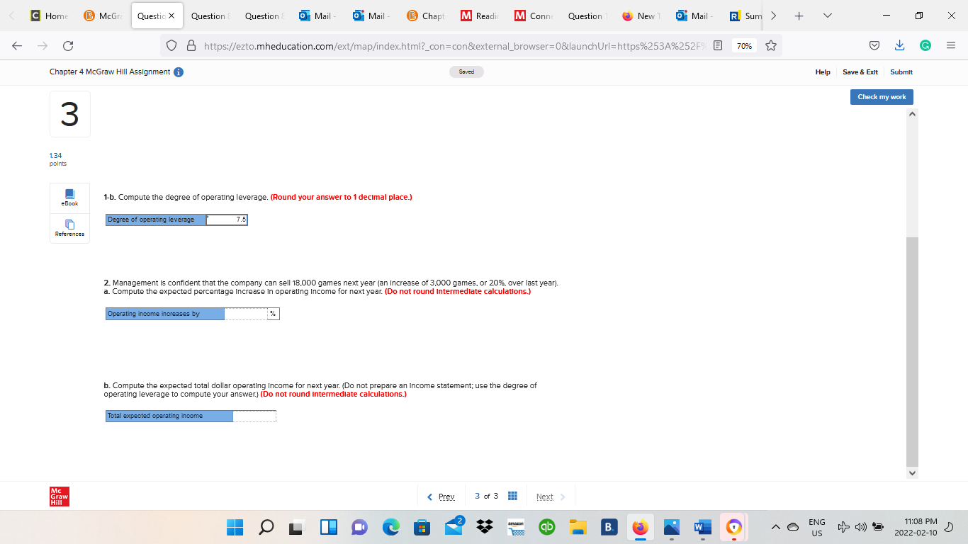 - Mail - @ Chapt M Readir M Conne Question New T