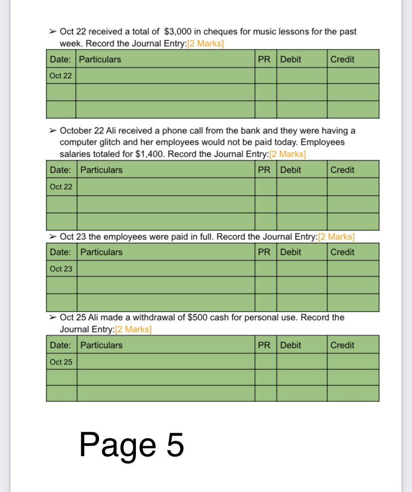 Journal Entries and in the Ledger (T-Accounts). Acc Account Title Acc No.