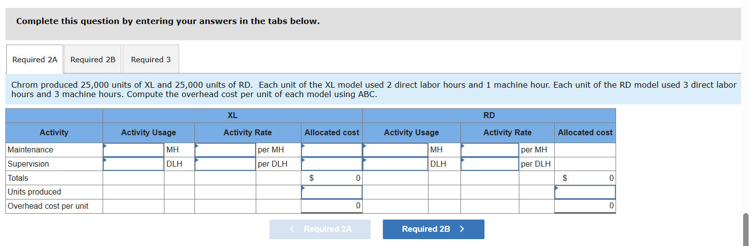 XL and RD. It also has two departments, Assembly and Finishing. The