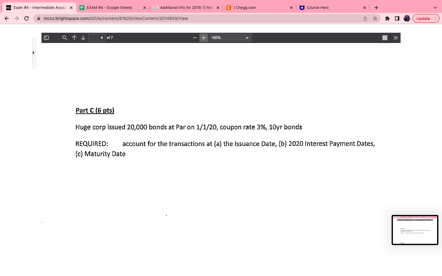  D21 Exam #4 - Intermediate Accour X + EXAM #4 -
