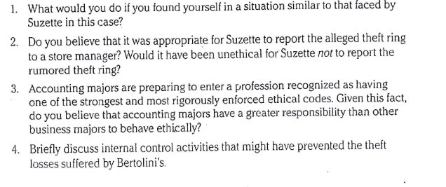 1. What would you do if you found yourself in a