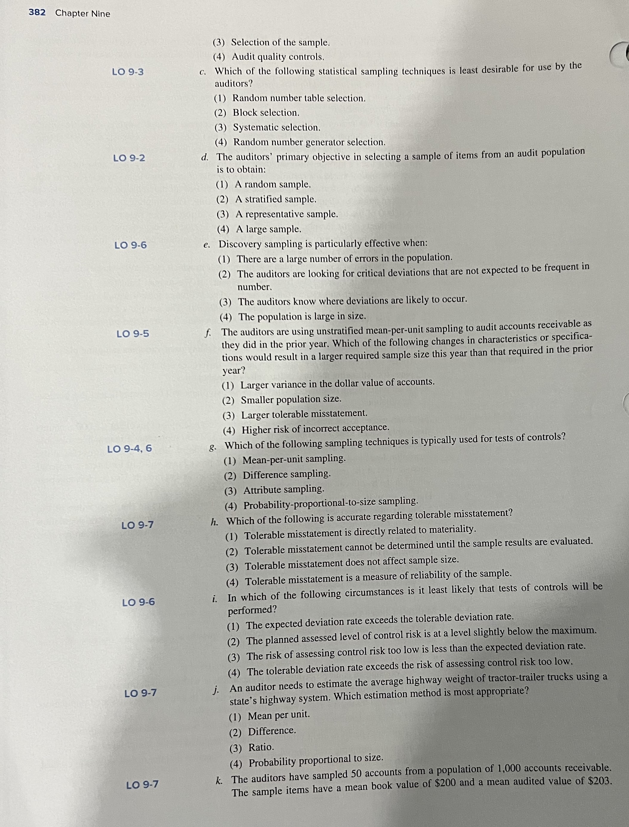 What is the estimated audited value of the population using the mean-per-unit