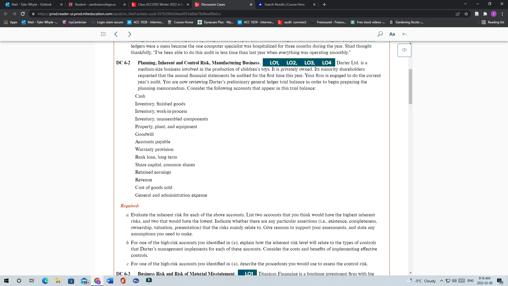  Mail - Tyler Whyte - Outlook x | Student - cambriancollege.ca