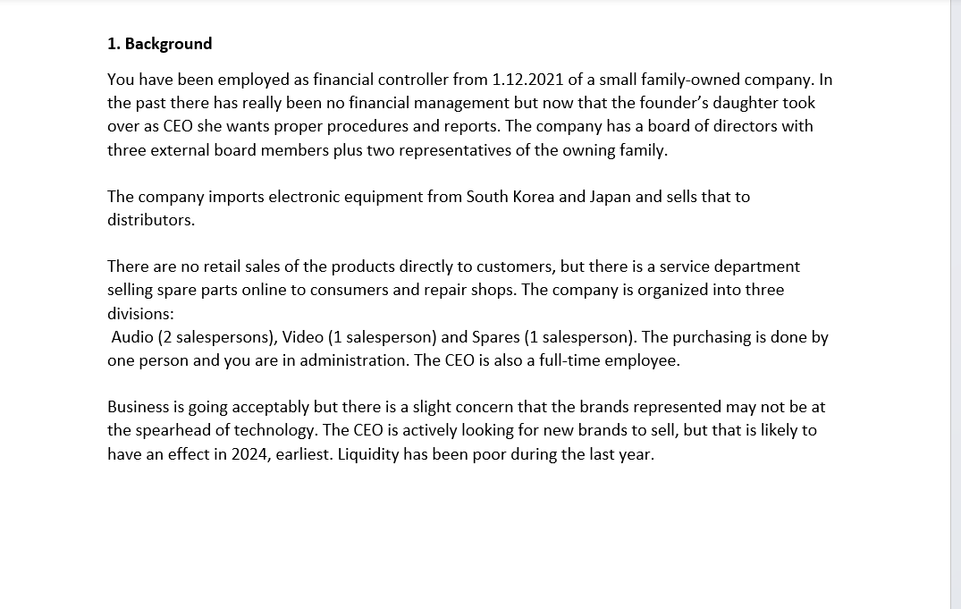 for Budgeting and Management Reporting. The deadline for me is tomorrow midnight