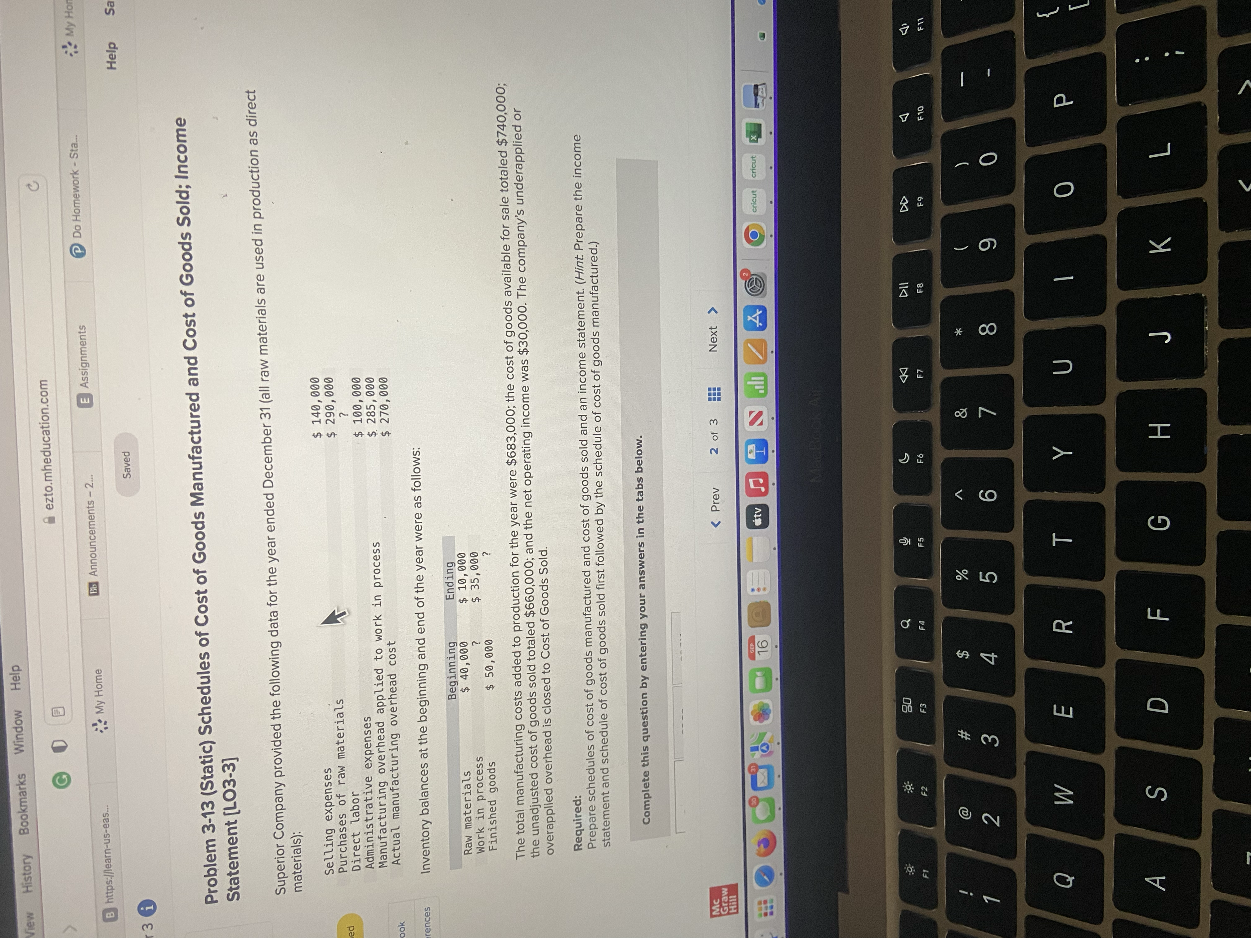 sold 16 tv EA ...flew History Bookmarks Window Help GO ezto.mheducation.com E