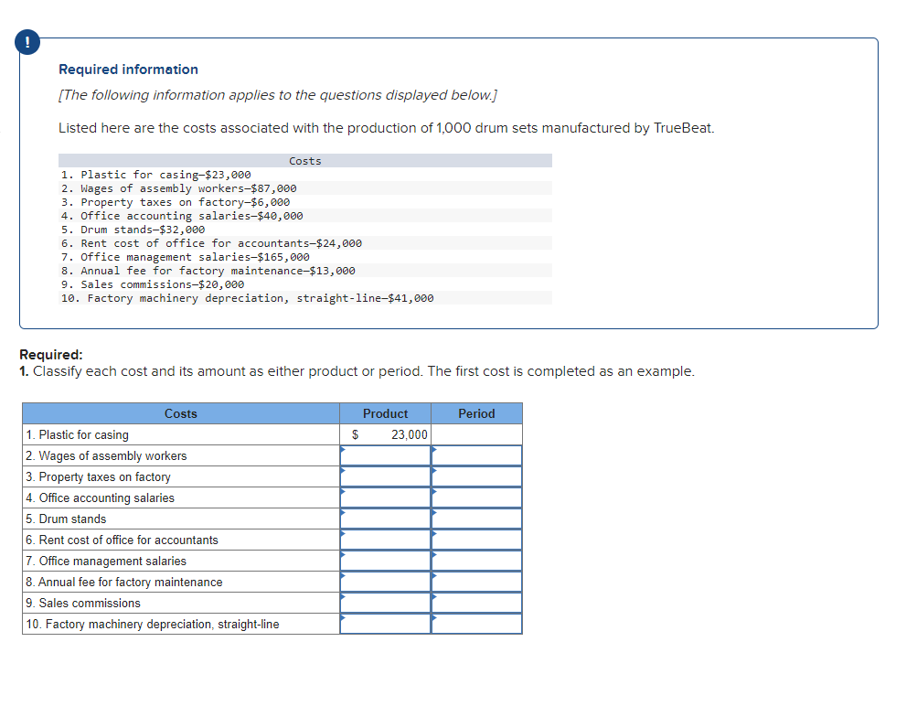 Please answer the flowing accounting problems below:Q #1 Required information [The following