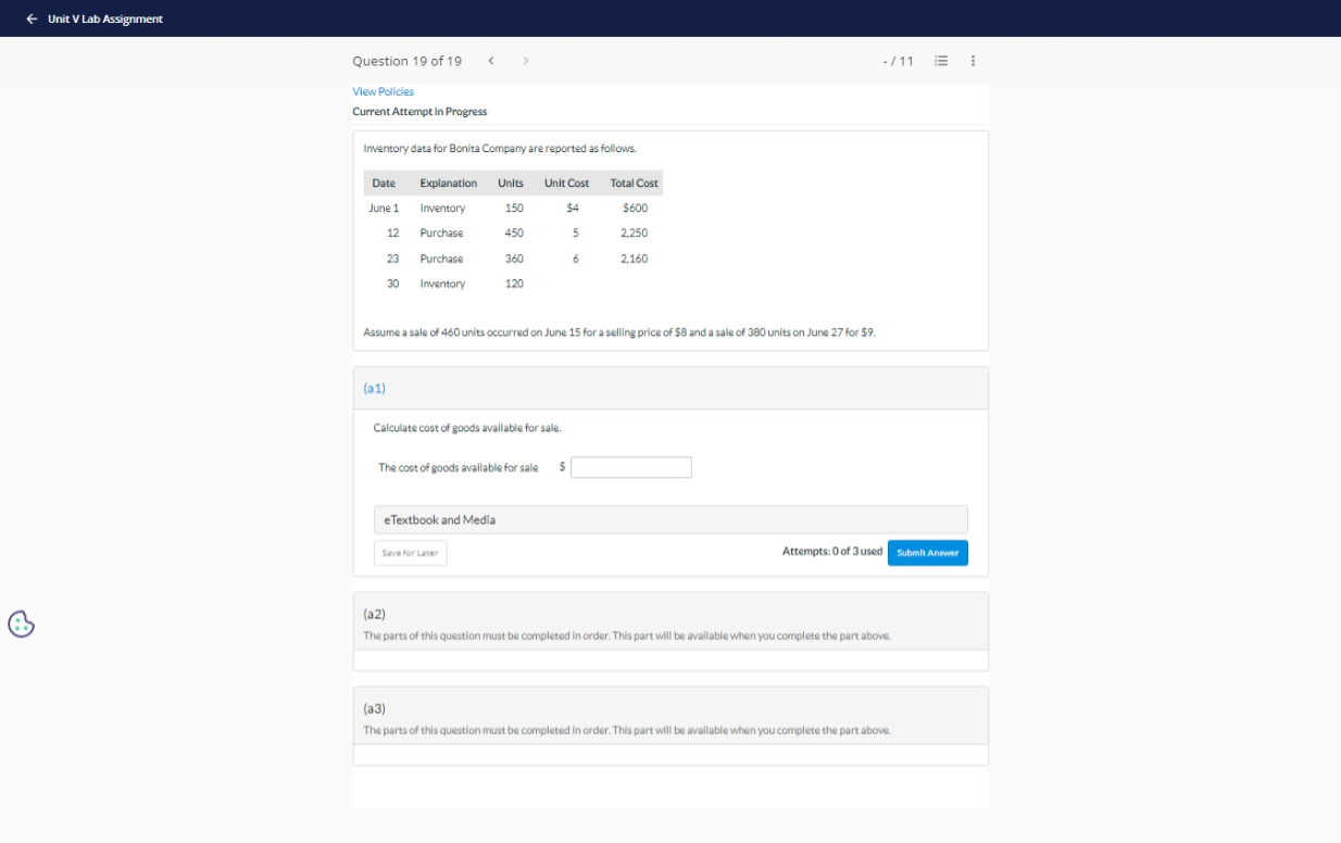 need help with this please it has multi parts - Unit V