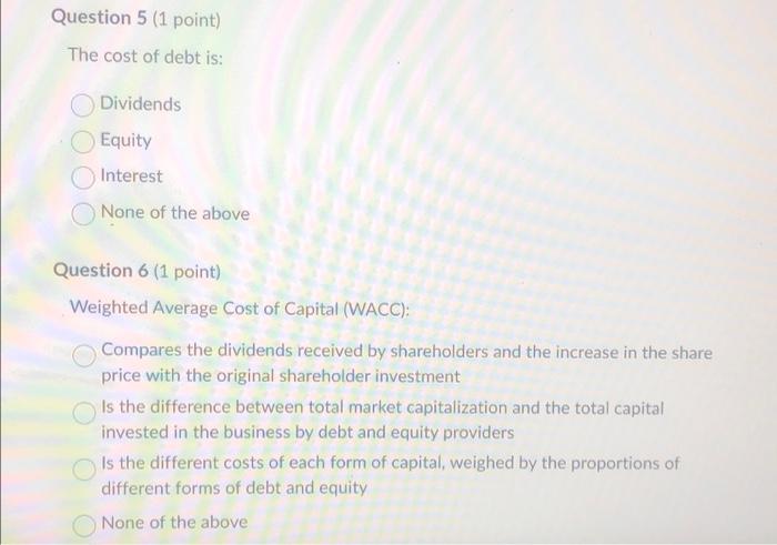 why the other options are incorrect Please answer all correctly , with