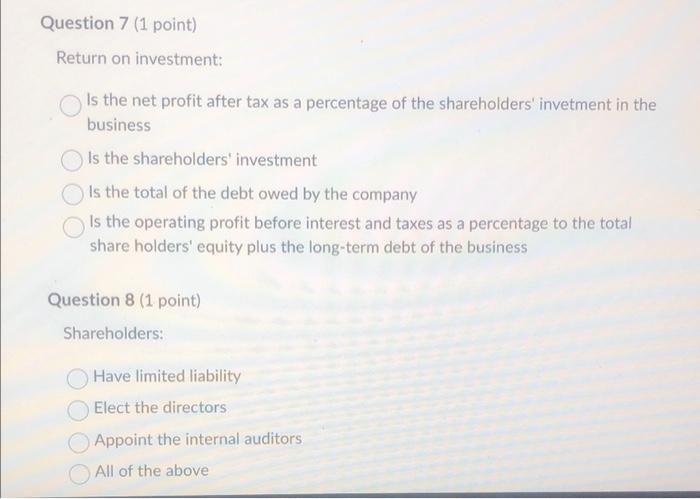 explanation for each option \f\f\f\f\f