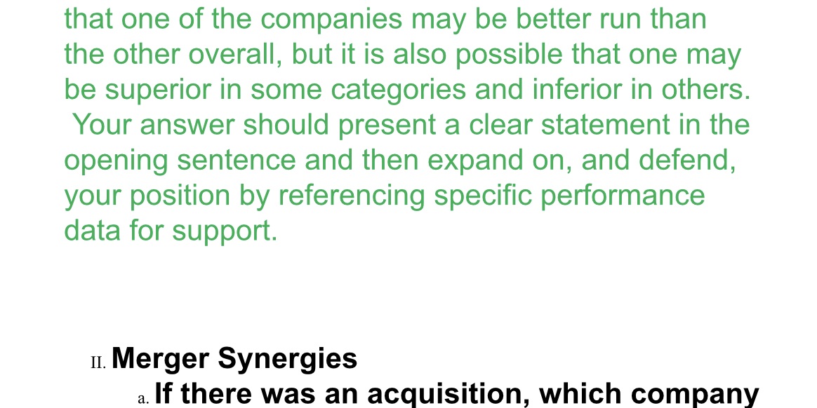 JWI 531 Assignment 2 NVIDIA VERSUS INTEL CORPIf you support a merger