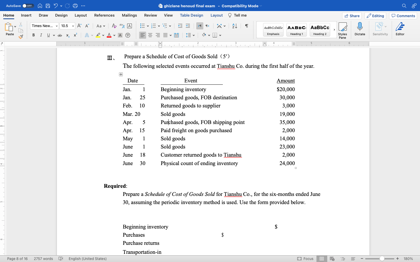 AutoSave O OFF A A ) . G G ... ghizlane