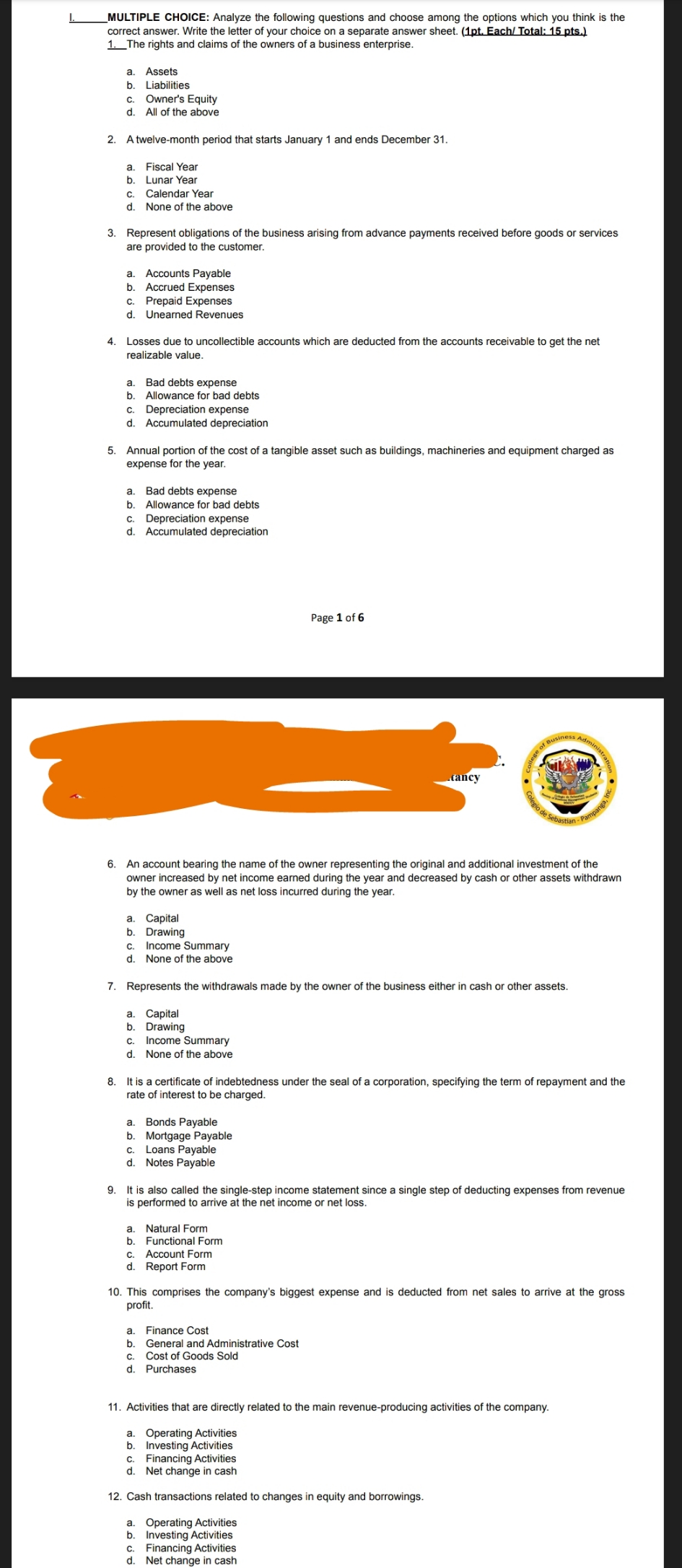 Please help me on my multiple choice. thanks MULTIPLE CHOICE: Analyze the