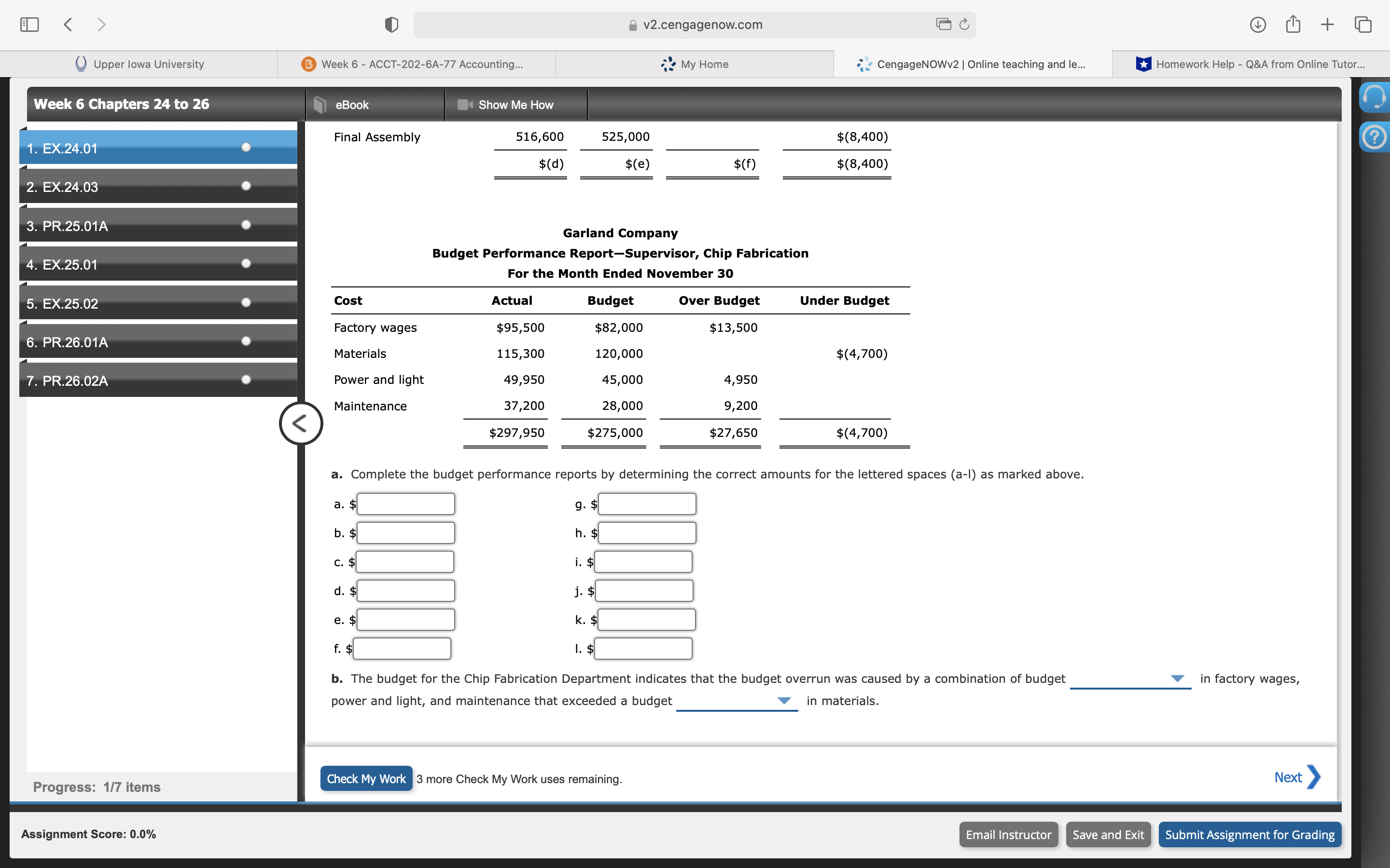 University Week a - ACCT-202-6A-77 Accounting... :3 My Home .; CengageNOWvZ |