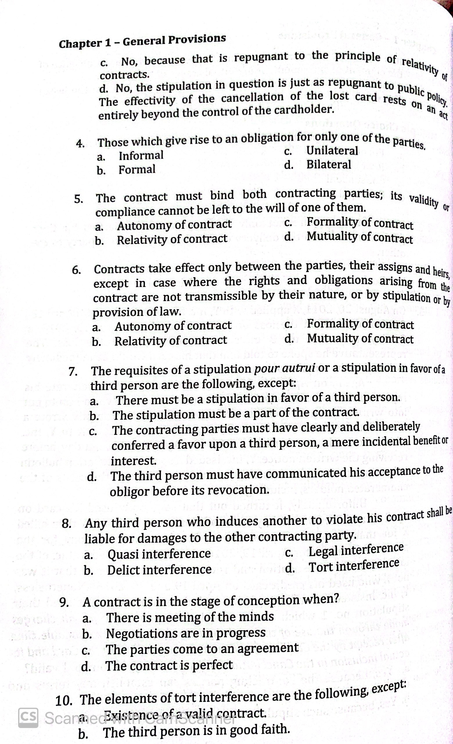 Help me please with clear and detailed explanation \"' Chapter 1 General
