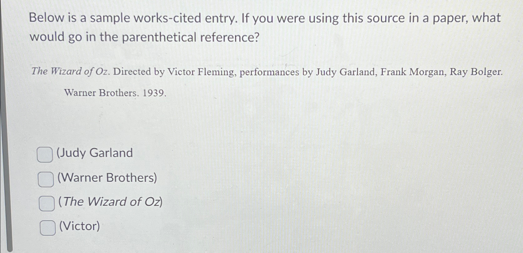  Below is a sample works-cited entry. If you were using this
