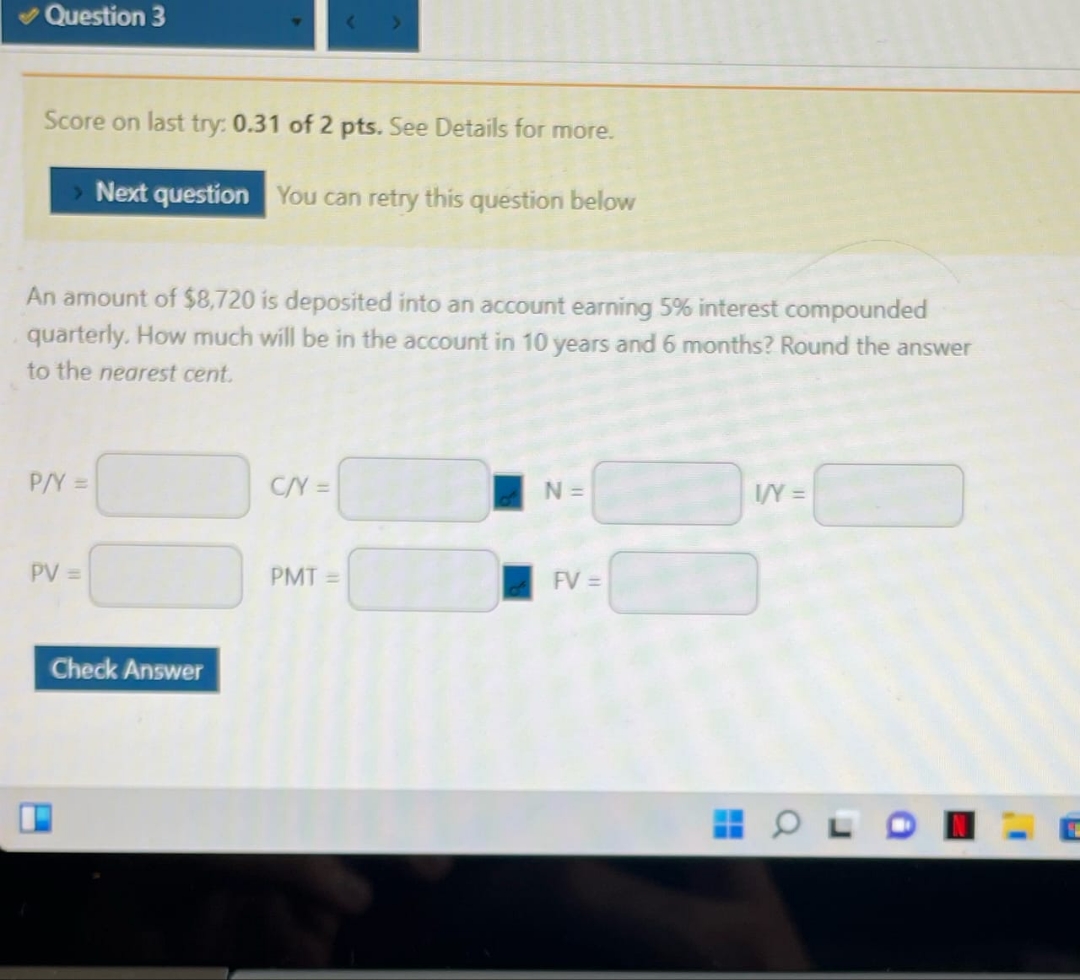 detailed solution please Question 3 Score on last try: 0.31 of 2