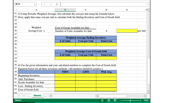 using periodic FIFO, LIFO, and Weighted Average Cost methods. Inventory costing methods