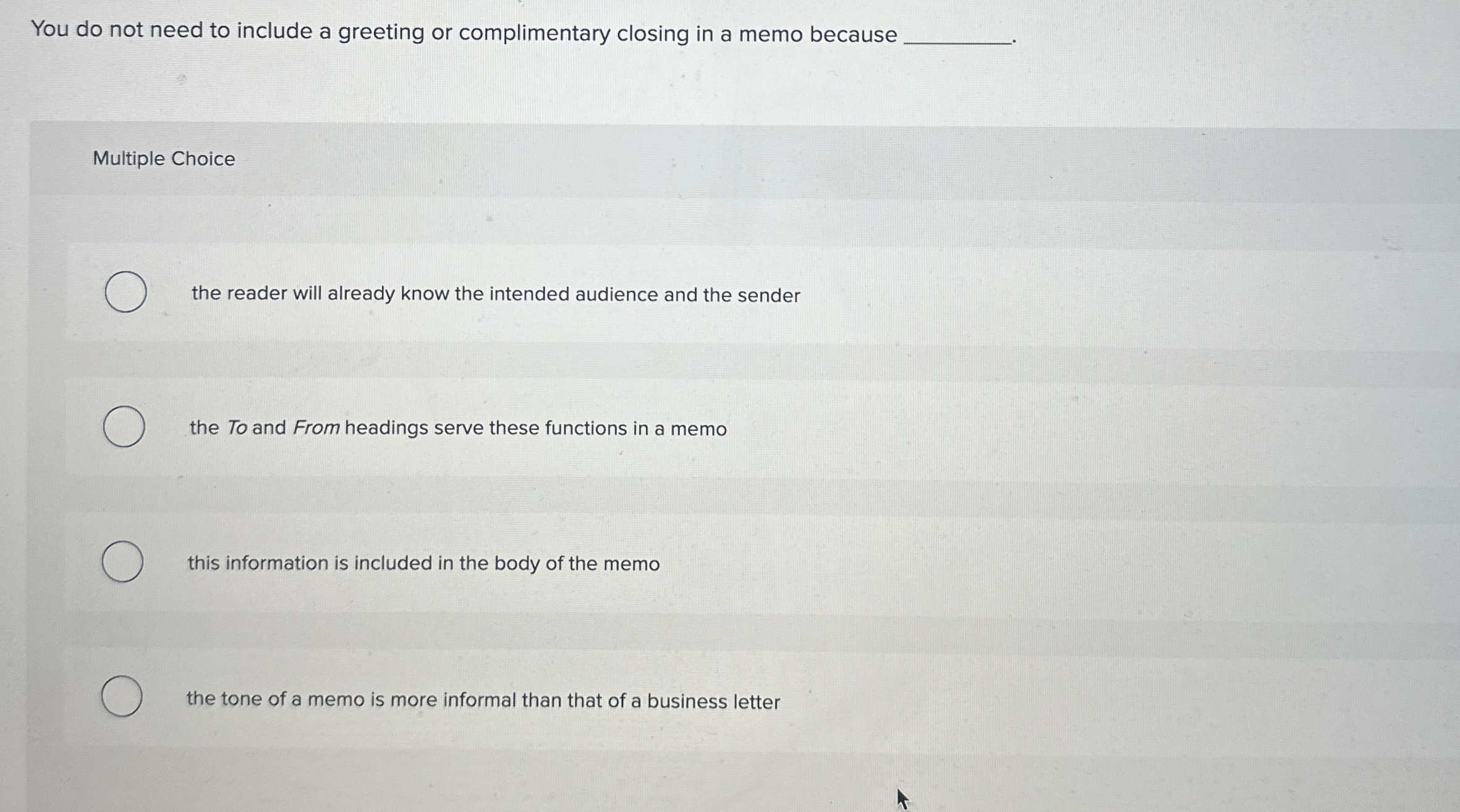  You do not need to include a greeting or complimentary closing