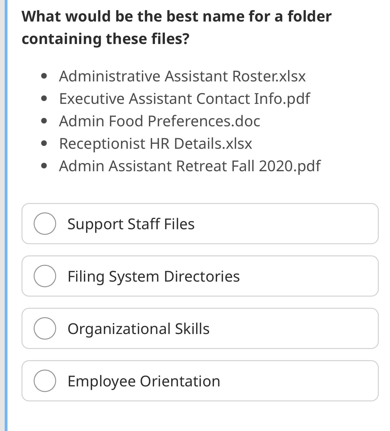  What would be the best name for a folder containing these