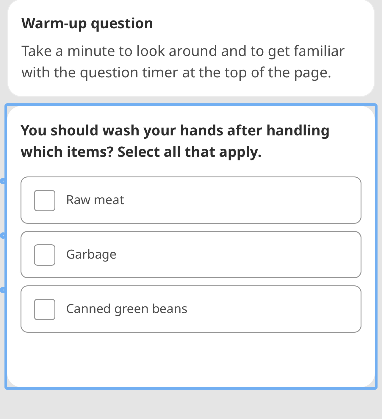  Warm-up question Take a minute to look around and to get